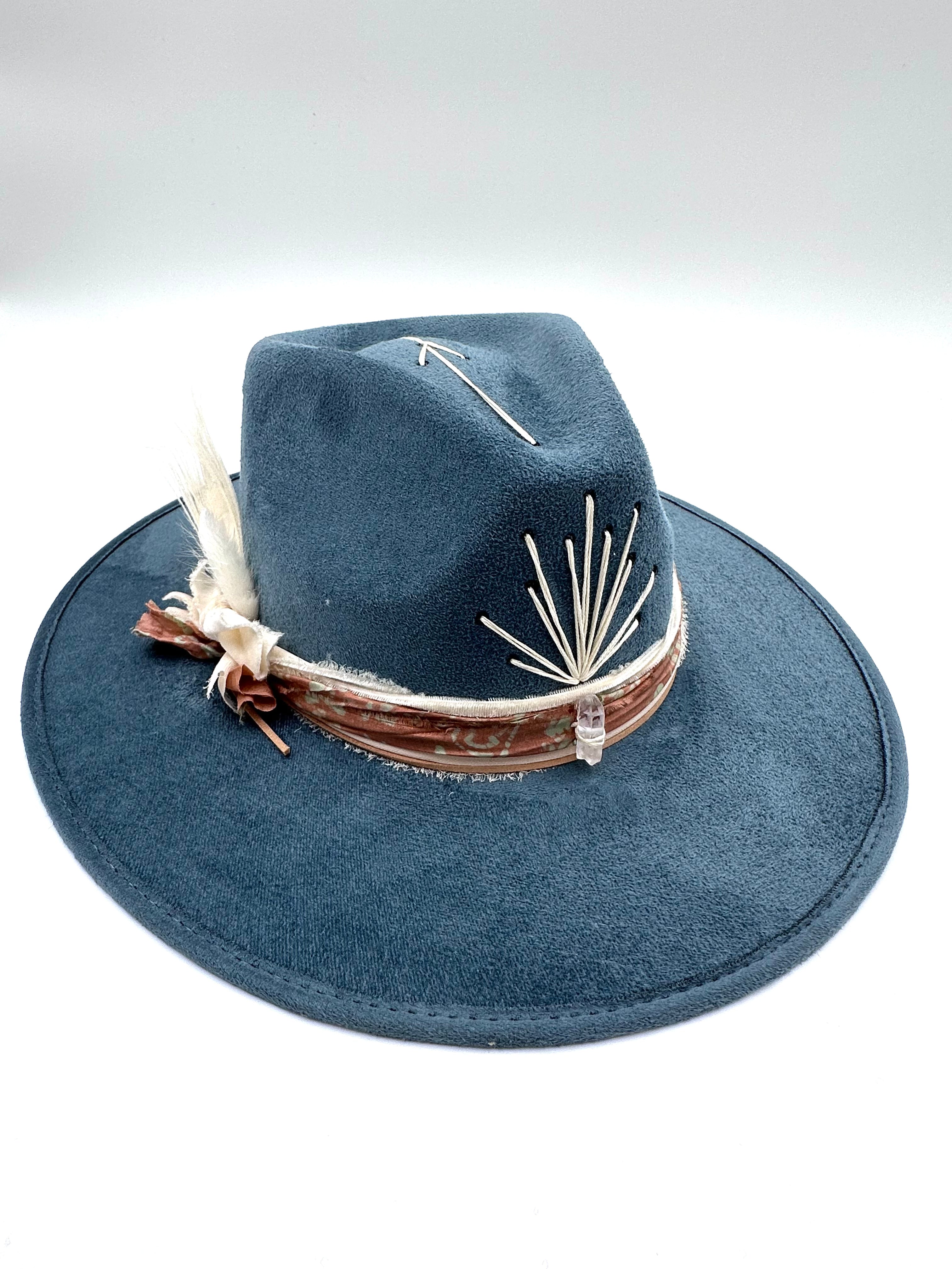 Large Atlantic Blue Fedora