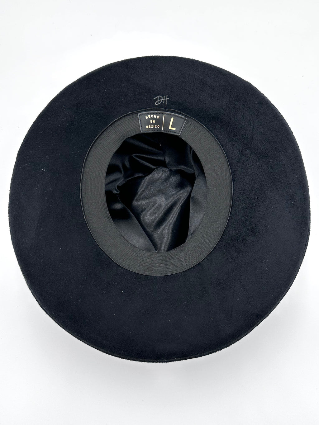 Large Black Rolled Up Fedora