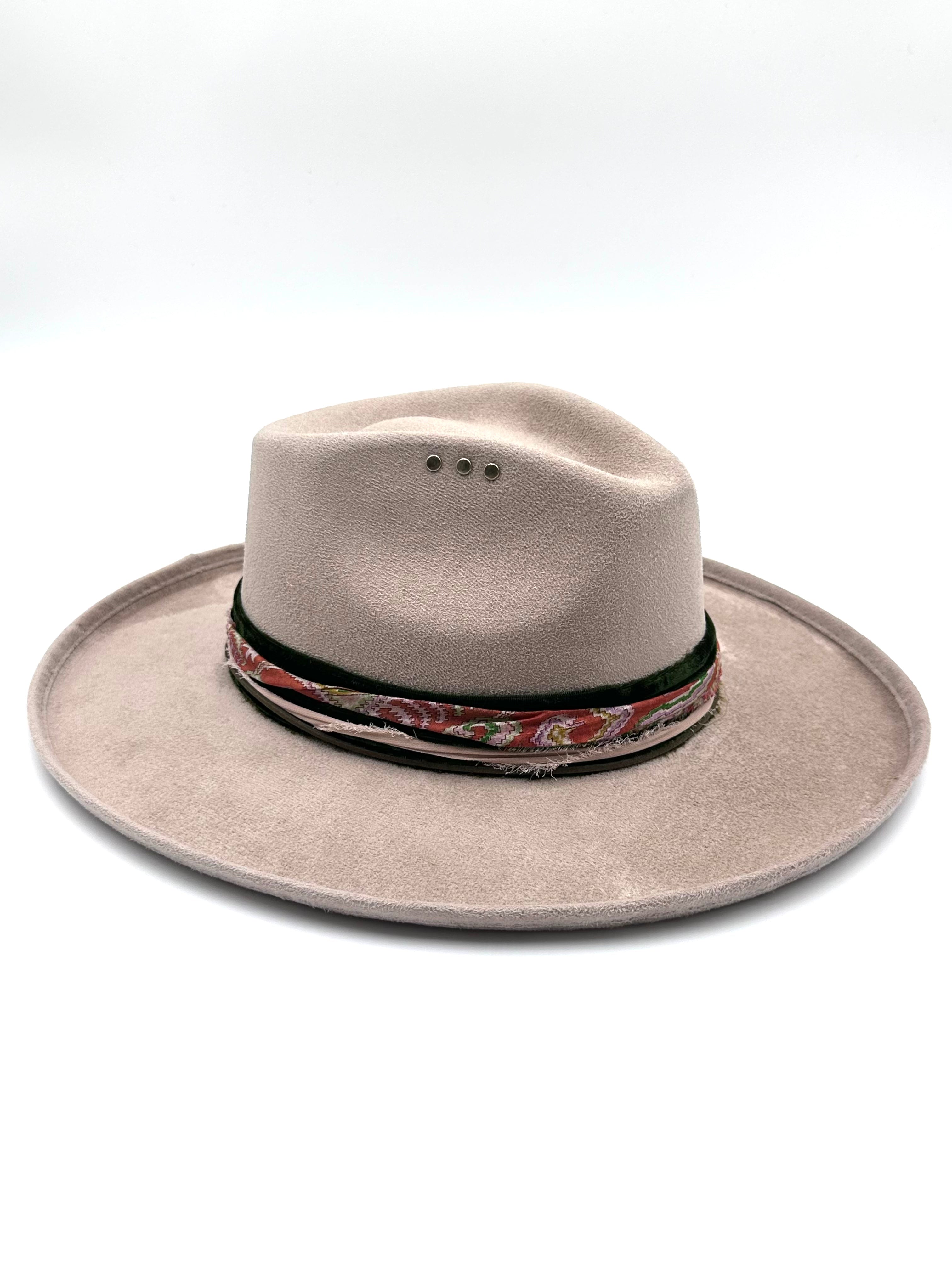 Large Cappuccino Rolled Up Fedora