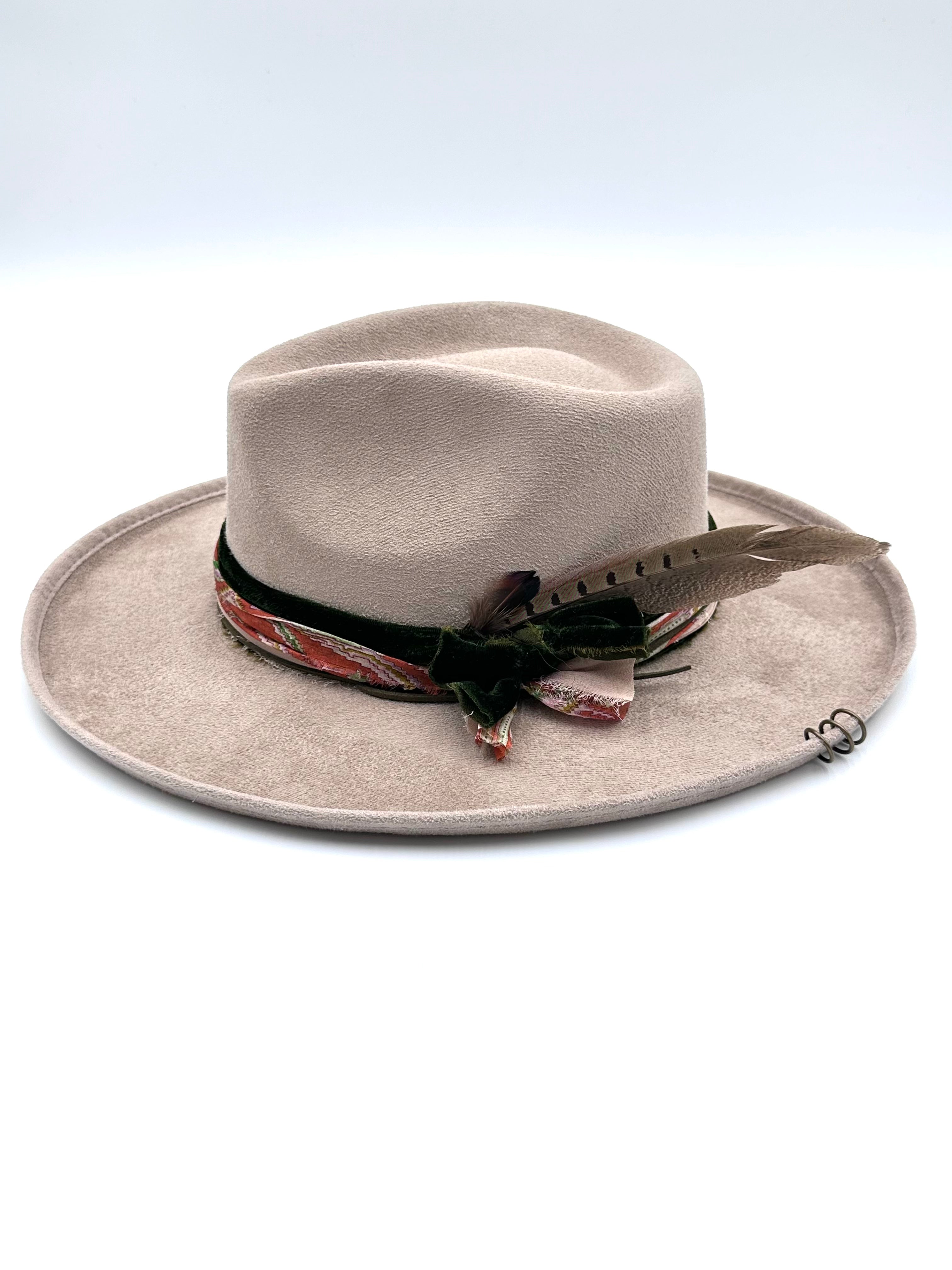 Large Cappuccino Rolled Up Fedora