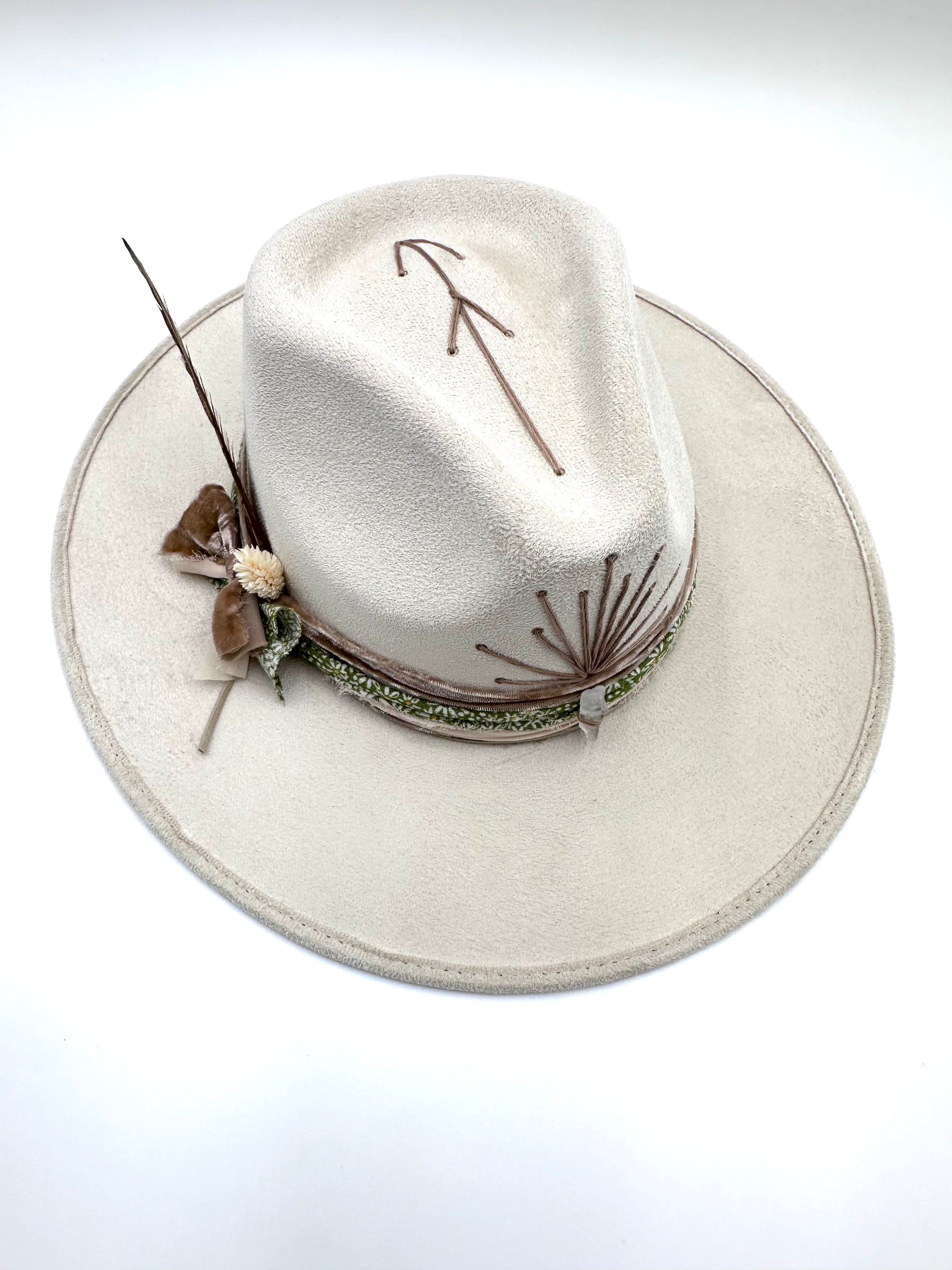 Large Ivory Fedora
