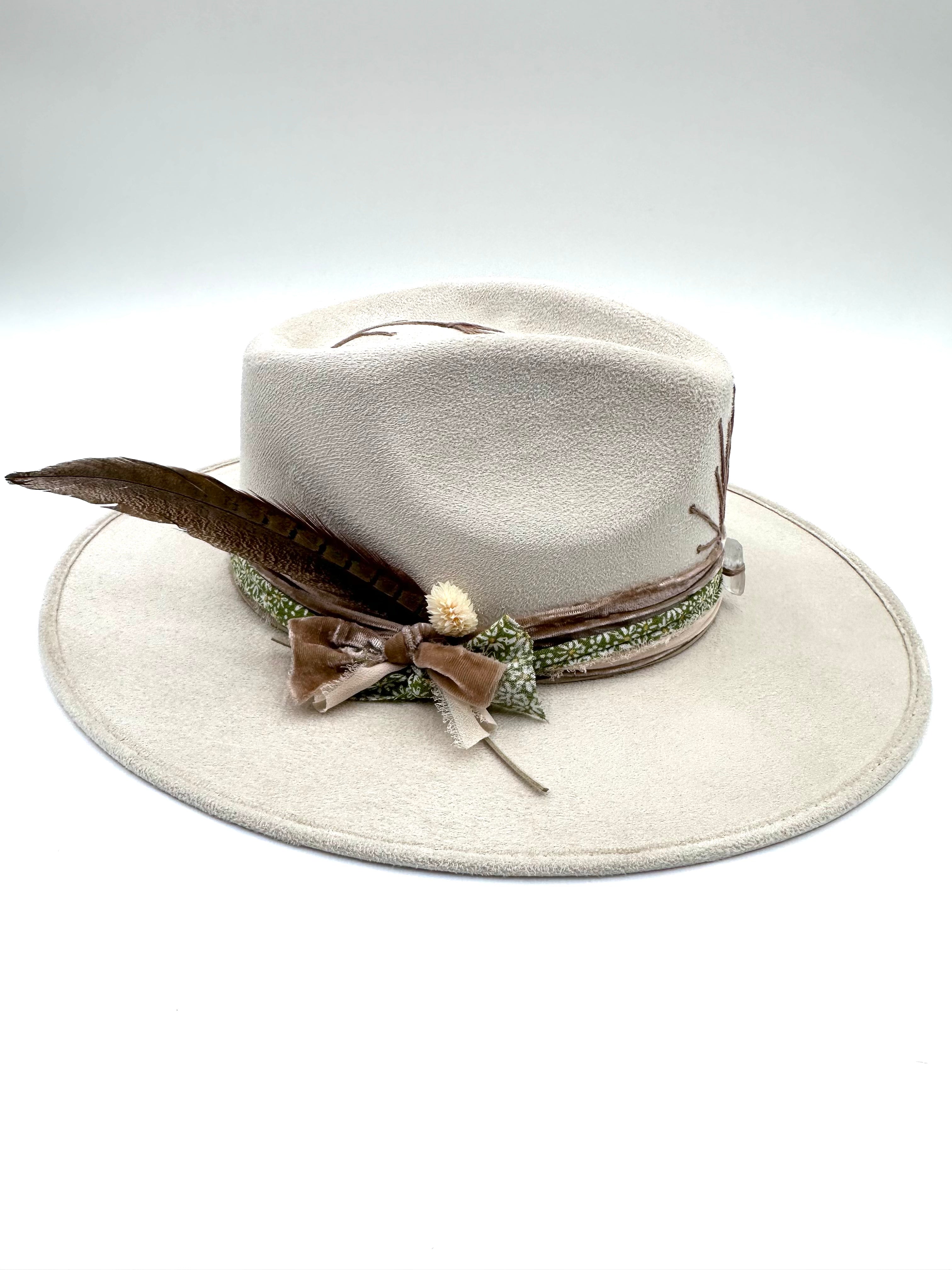 Large Ivory Fedora