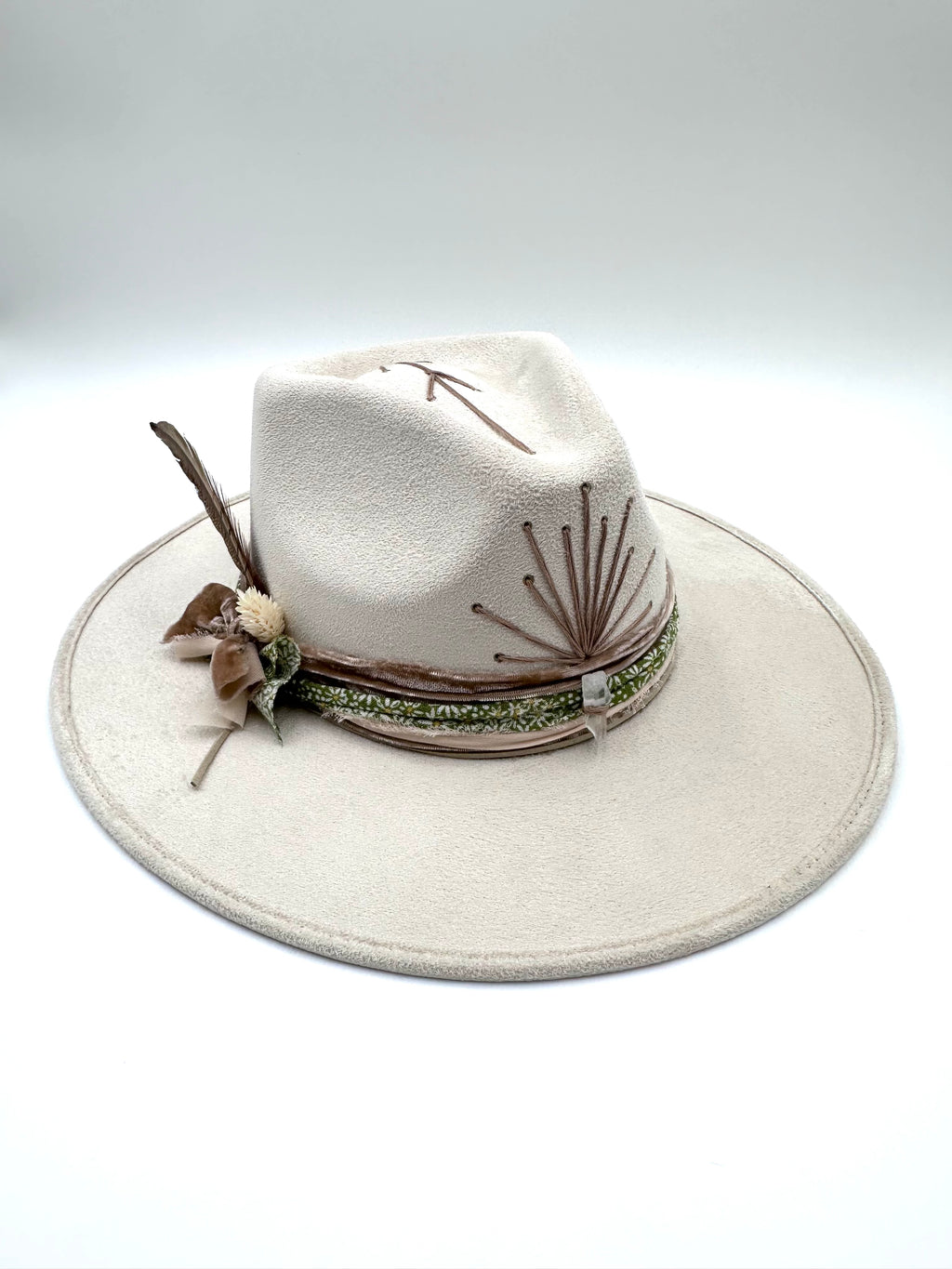 Large Ivory Fedora