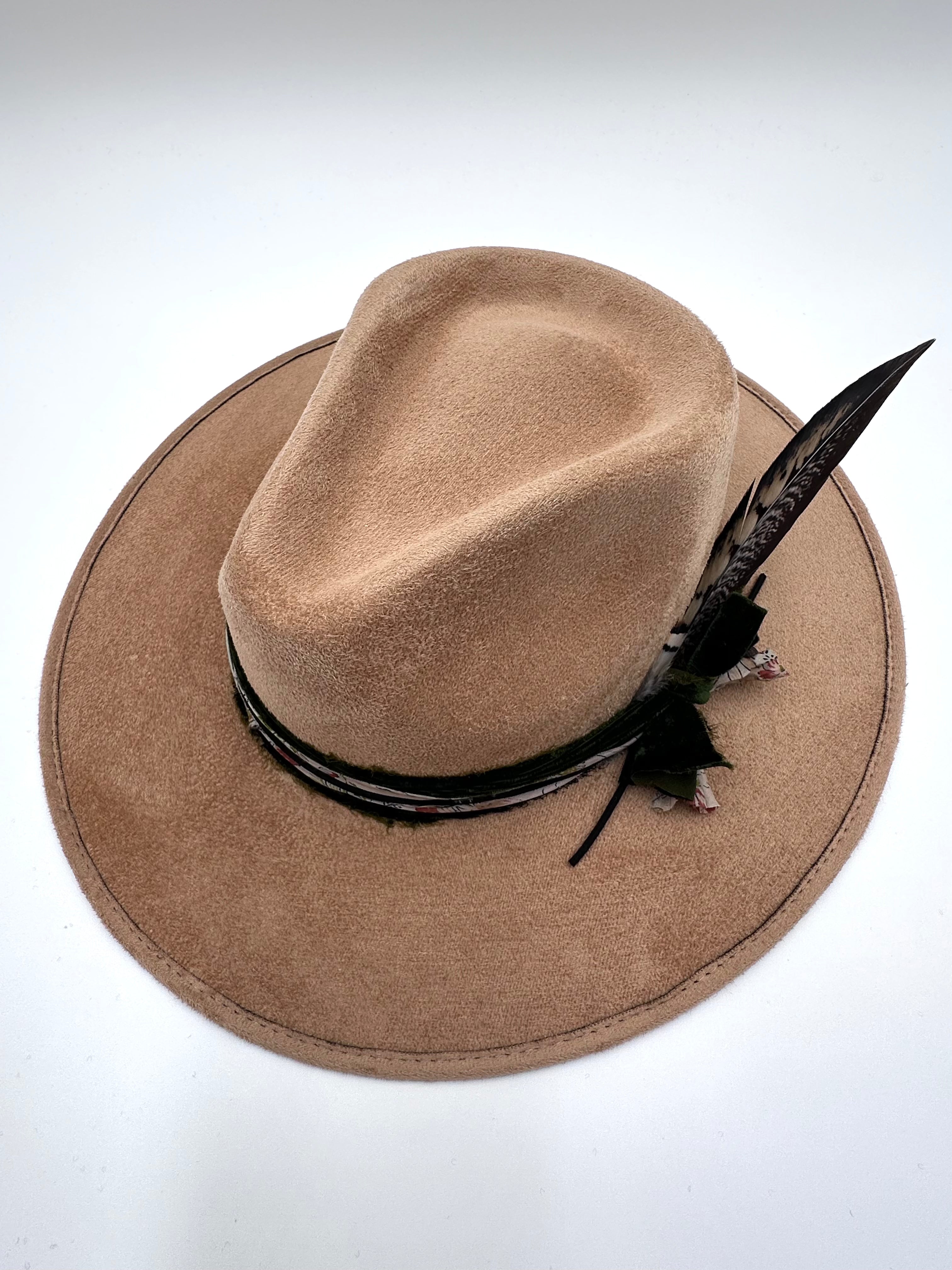 Large Khaki Fedora