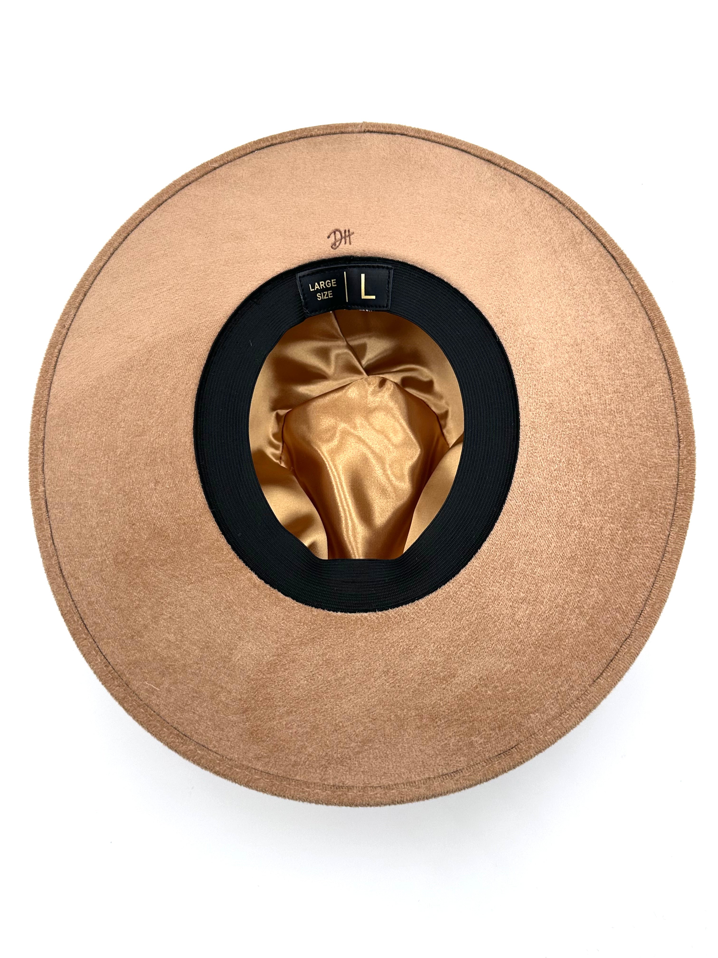 Large Khaki Sunburst Fedora