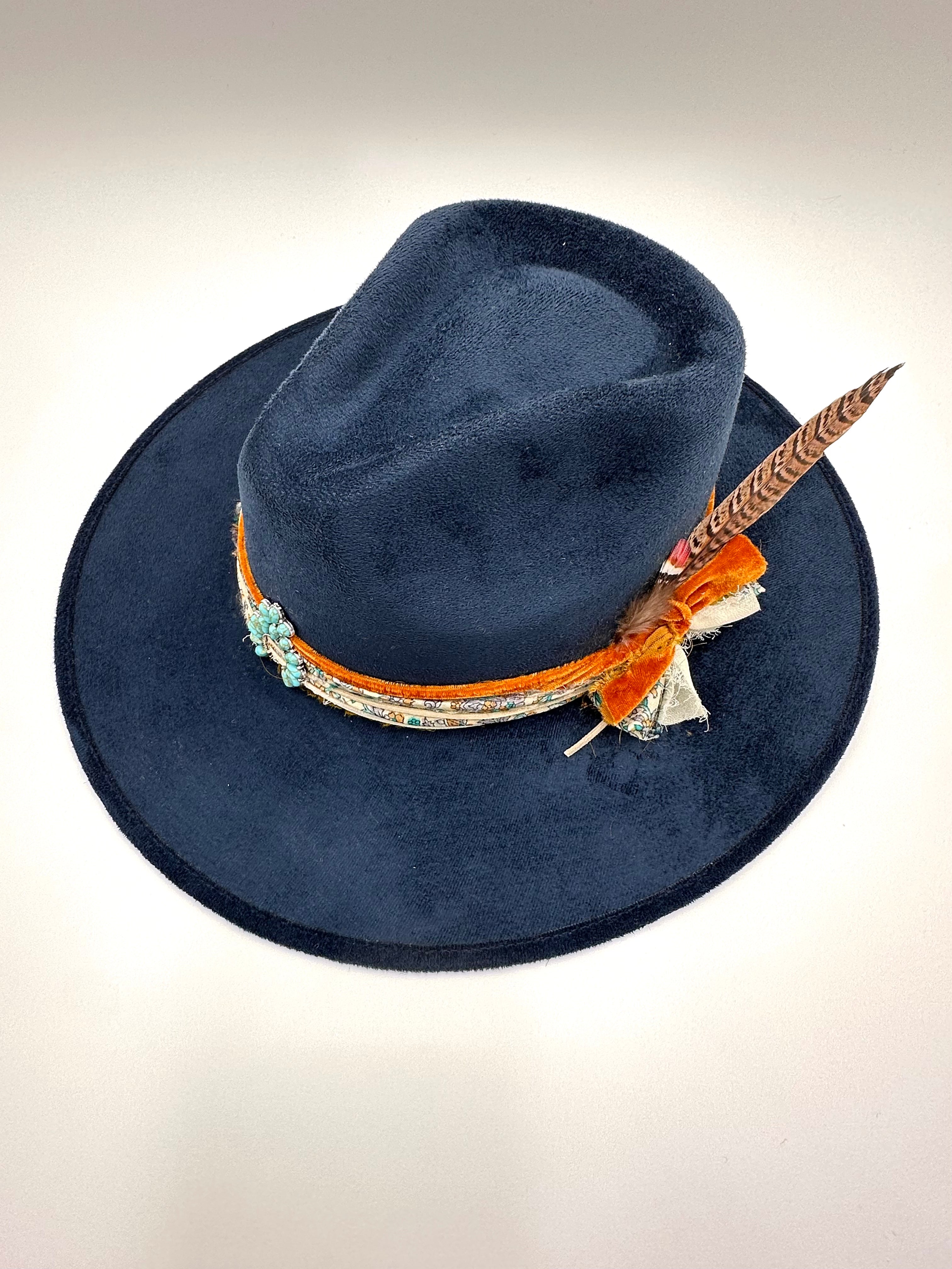 Large Navy Fedora