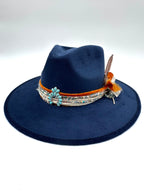 Large Navy Fedora