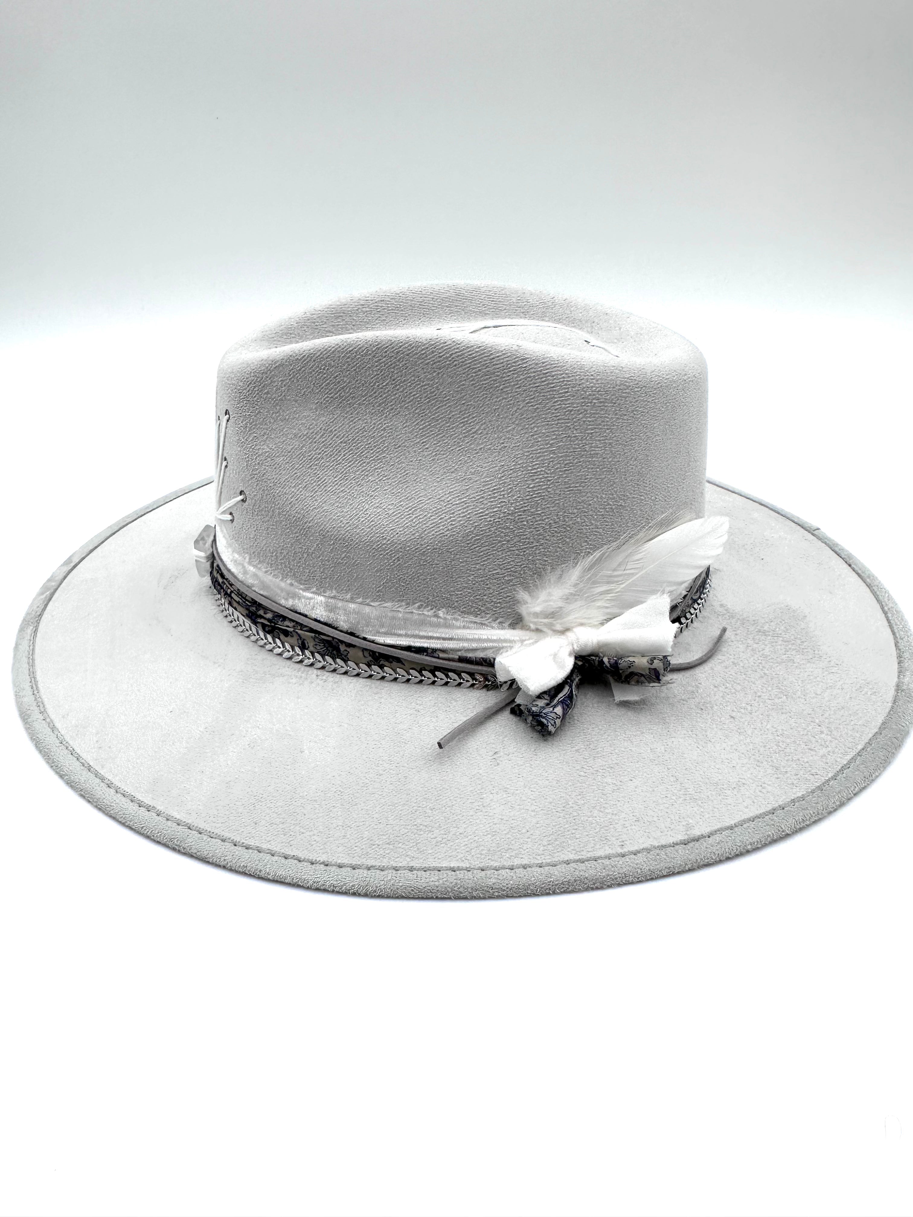 Large Silver Fedora