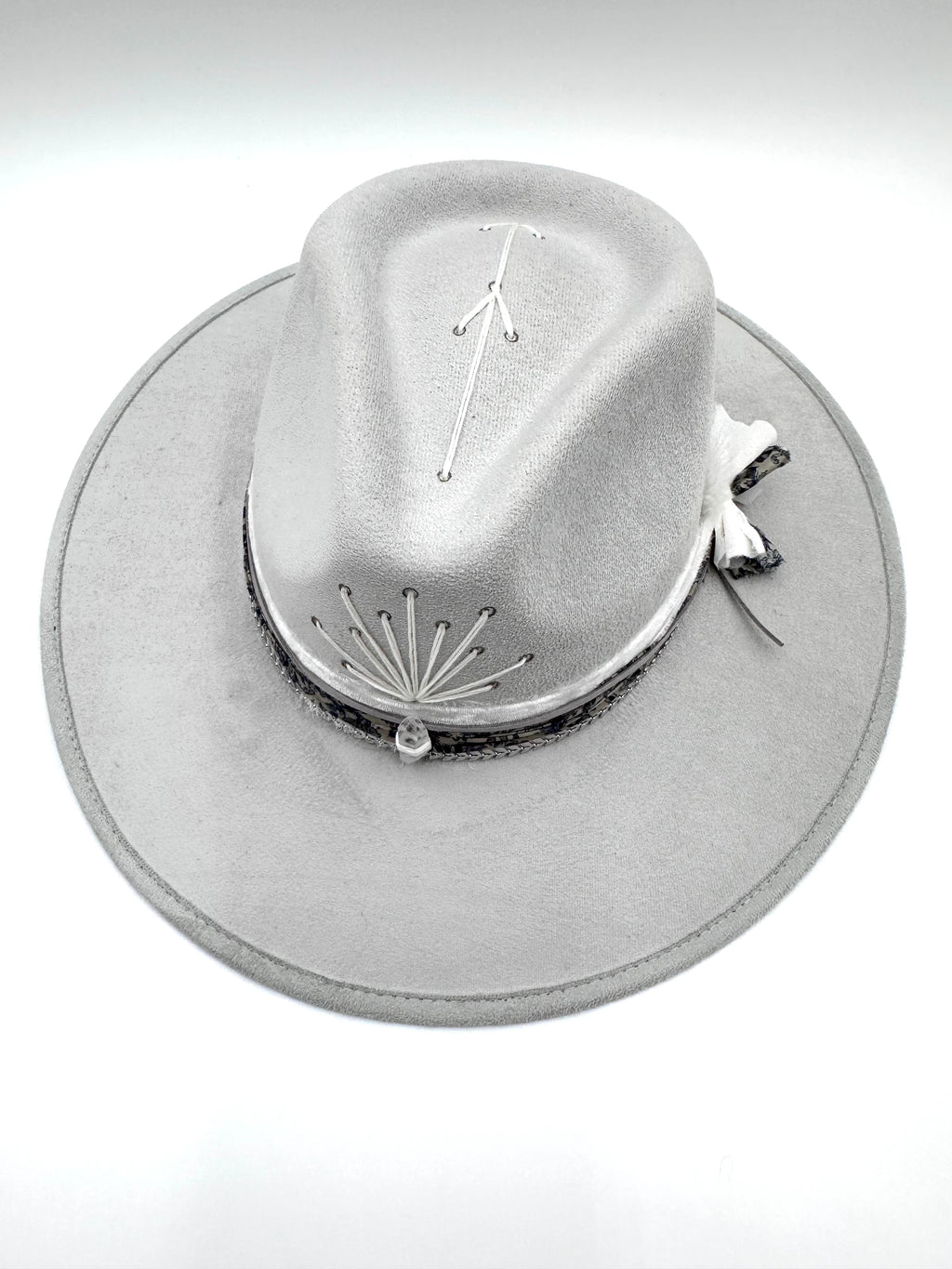 Large Silver Fedora
