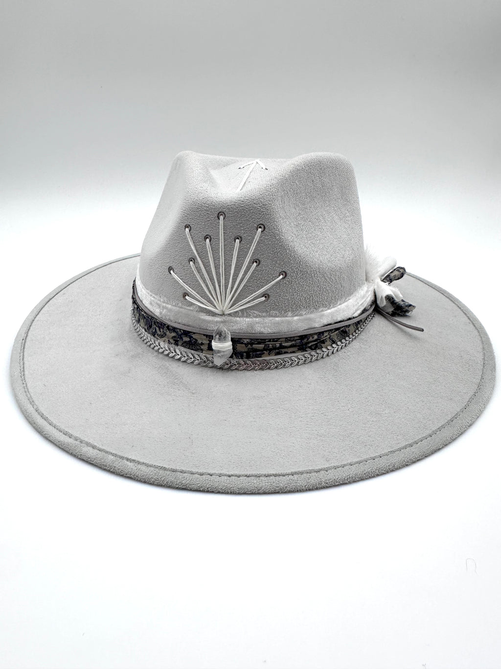 Large Silver Fedora