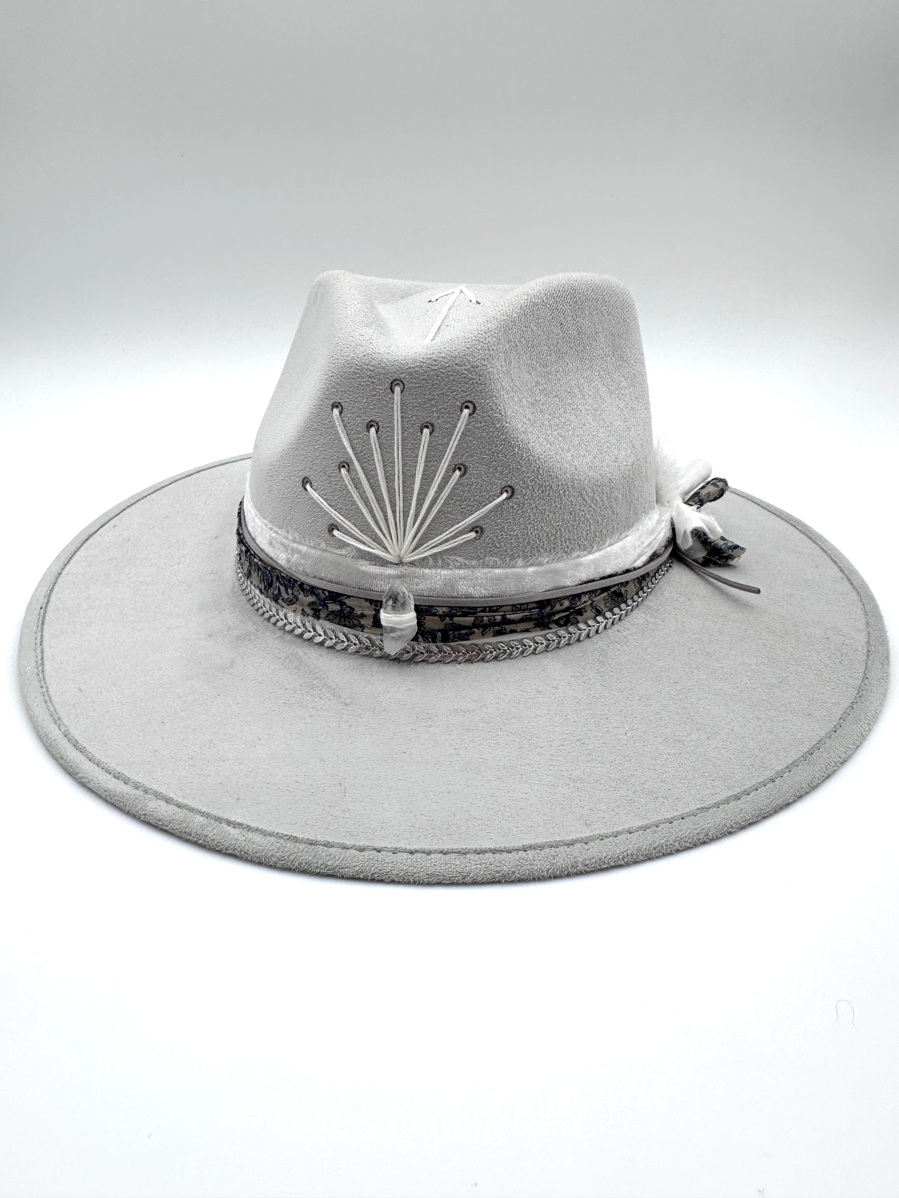 Large Silver Fedora