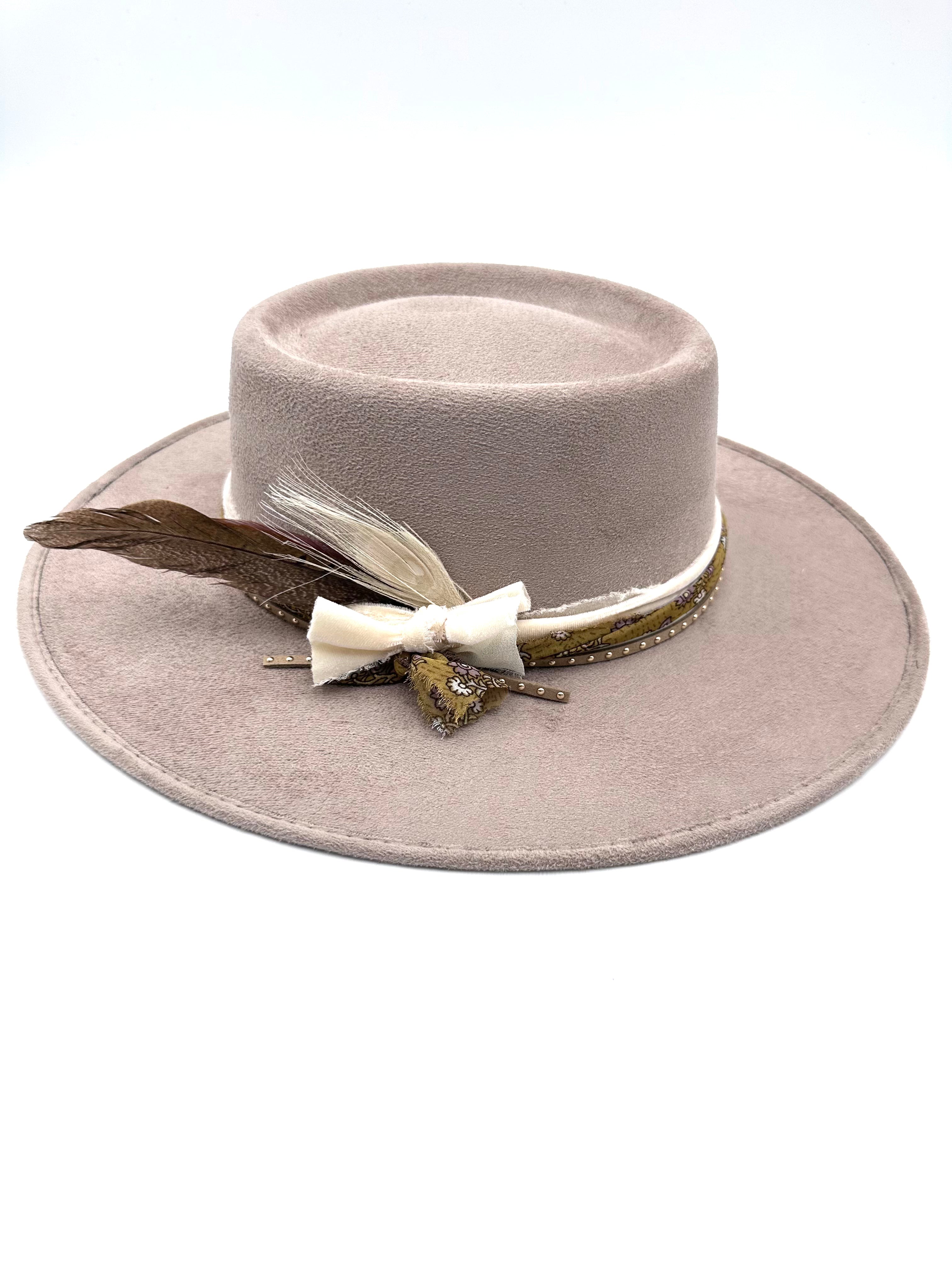 Medium Cappuccino Boater