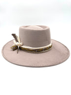 Medium Cappuccino Boater