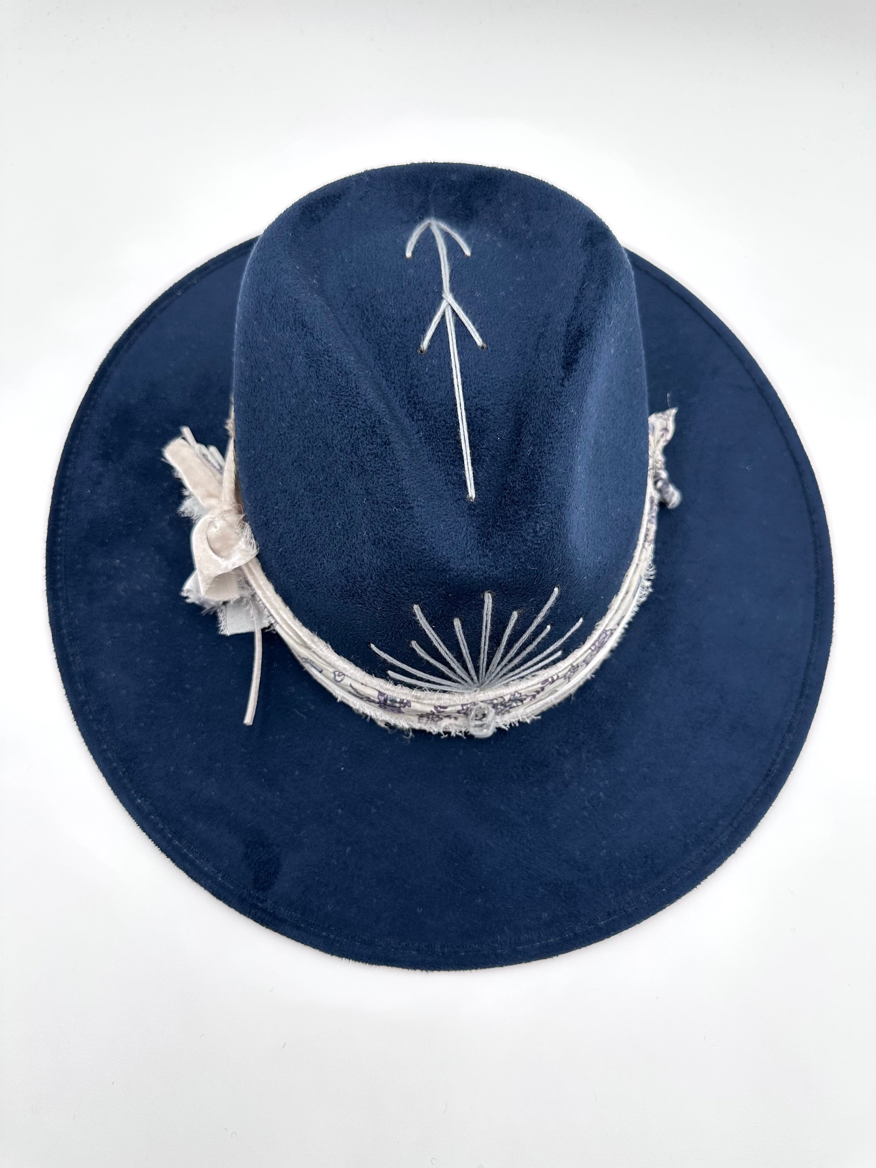 Medium Navy Fedora